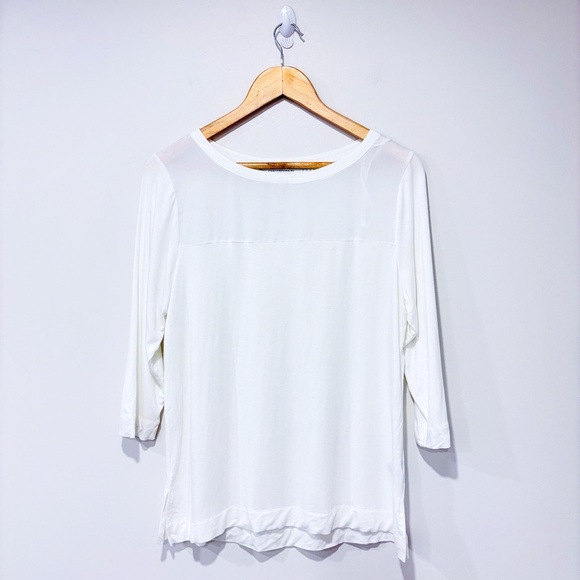 SIMONS White long sleeve t-shirt - Picture 1 of 9